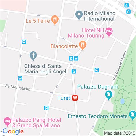 Mappa di Largo Guido Donegani a Milano .